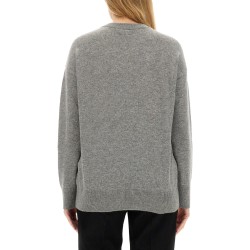 CASHMERE SWEATER WITH KILT PIN