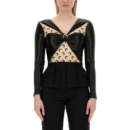 DRAPED BODYSUIT