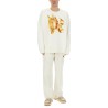 "BURNING MONOGRAM" PRINT SWEATSHIRT