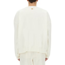 "BURNING MONOGRAM" PRINT SWEATSHIRT