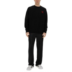 SWEATSHIRT WITH HEART EMBROIDERY