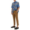 BLUE FLOWERS ALLOVER PRINT SHIRT