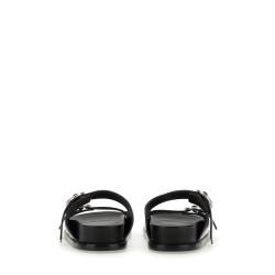 LEATHER SANDAL WITH BUCKLE
