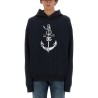 SWEATSHIRT WITH NAVY PRINT