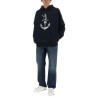 SWEATSHIRT WITH NAVY PRINT