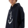 SWEATSHIRT WITH NAVY PRINT