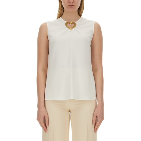 BLOUSE WITH HEART APPLIQUE
