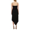 DRESS WITH SCARF HEM