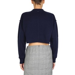 WOOL AND CASHMERE CREW NECK SWEATER