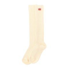 HIGH SOCKS WITH LOGO PATCH