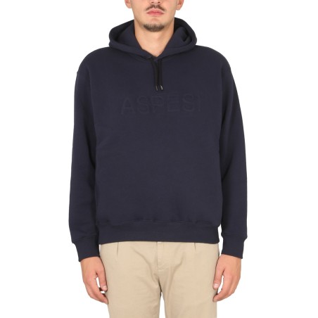SWEATSHIRT WITH LOGO AND HOOD