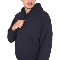 SWEATSHIRT WITH LOGO AND HOOD