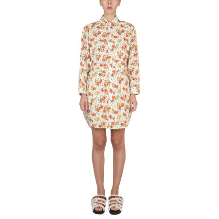 SHIRT DRESS WITH FLORAL PATTERN