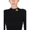 TOP WITH LOGO AND COLORED BANDS