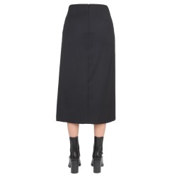 WOOL AND MOHAIR SKIRT