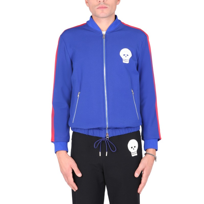"SKULL" EMBROIDERED SWEATSHIRT