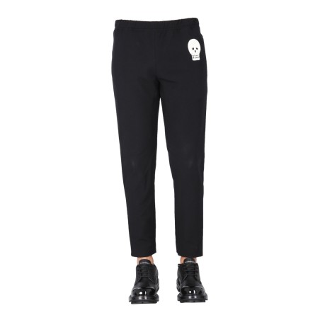 JOGGING PANTS WITH EMBROIDERED SKULL