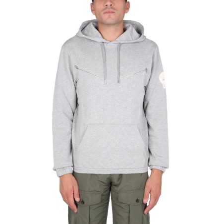SWEATSHIRT WITH EMBROIDERED SKULL