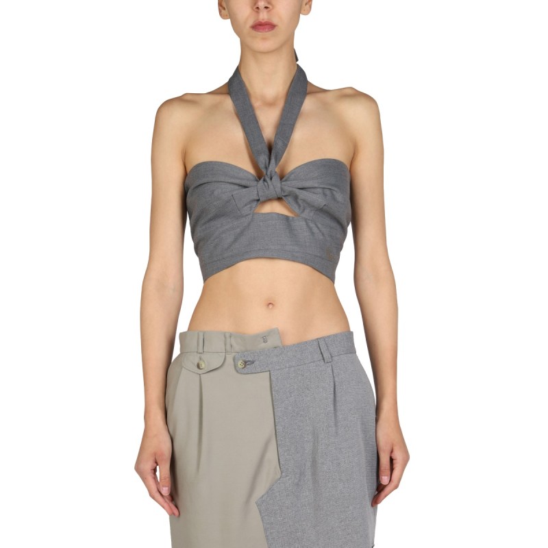 TOP WITH CROSSED STRAPS
