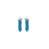 TRIANGULAR TWIST HOOP EARRINGS