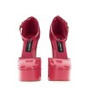 GLOSSY LEATHER PLATFORM PUMPS