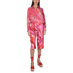 SILK AND COTTON BERMUDA SHORTS