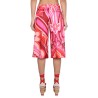 SILK AND COTTON BERMUDA SHORTS