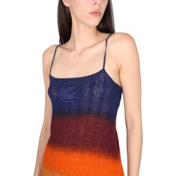 SHADED WOOL MINI DRESS