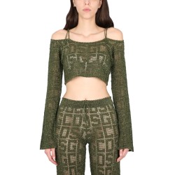 MONOGRAM MACRAME TOP