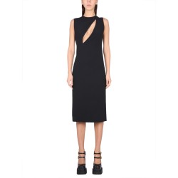 SLEEVELESS MIDI DRESS WITH CUTOUTS