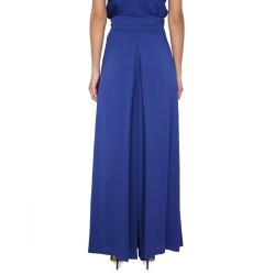 WIDE SILK TUXEDO PANTS