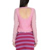 CARDIGAN WITH RUFFLED SLEEVE