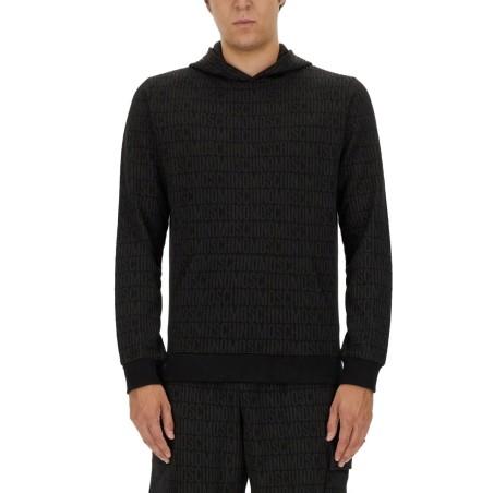 SWEATSHIRT WITH ALL OVER LOGO