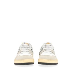 MESH, SUEDE AND NAPPA LEATHER SNEAKER