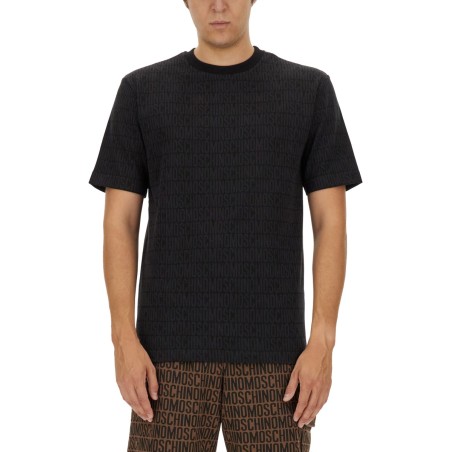 T-SHIRT WITH ALL OVER LOGO