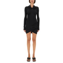 DRESS WITH DRAPE