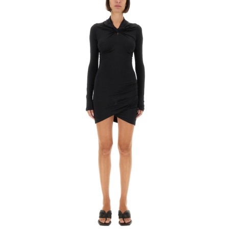 DRESS WITH DRAPE