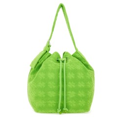 OVERSIZED "T MONOGRAM" BUCKET BAG