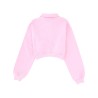 "FOLLOW THE RABBIT" COLLARED SWEATSHIRT