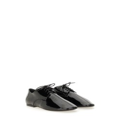 SHINY LEATHER LACE-UP SHOE