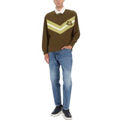 POLO SHIRT WITH COLLEGE STYLE LOGO