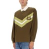POLO SHIRT WITH COLLEGE STYLE LOGO