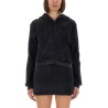 COTTON TERRY SWEATSHIRT WITH ZIPPER