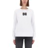 SWEATSHIRT WITH "BAROQUE" LOGO PATCH