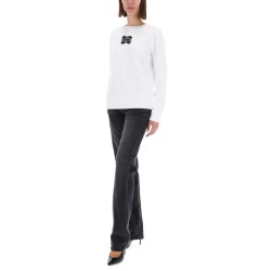 SWEATSHIRT WITH "BAROQUE" LOGO PATCH