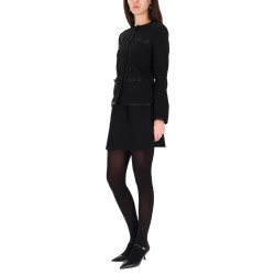 DOUBLE CREPE BASQUE SKIRT