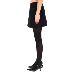 DOUBLE CREPE BASQUE SKIRT
