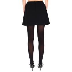 DOUBLE CREPE BASQUE SKIRT