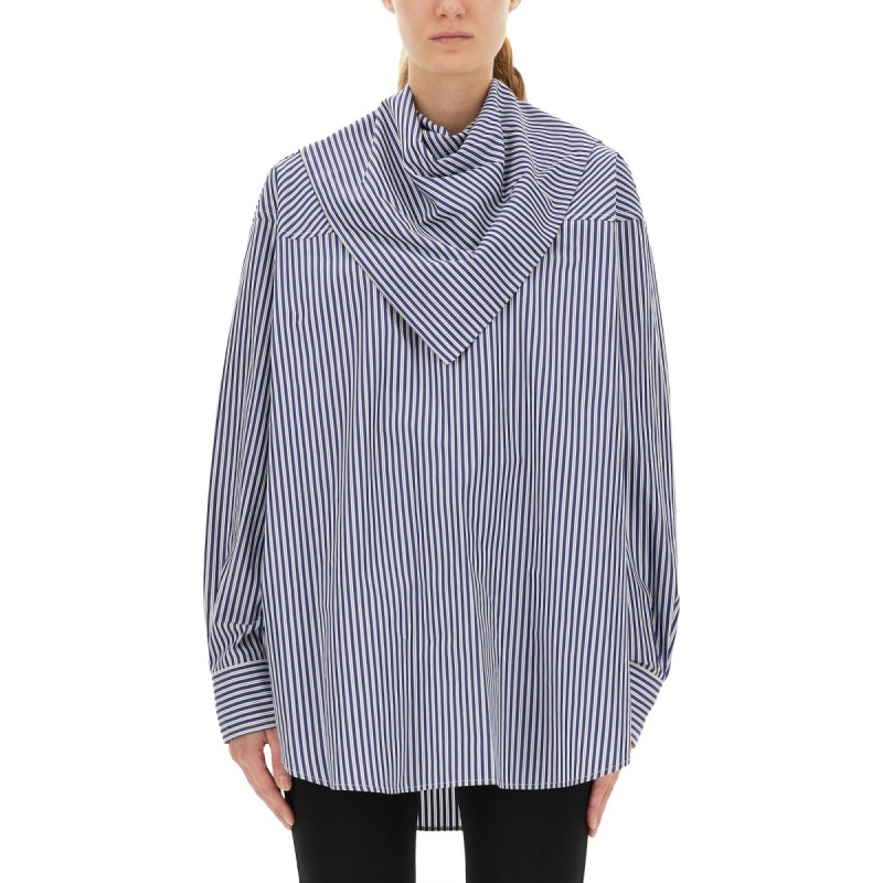 STRIPED BANDANA BLOUSE