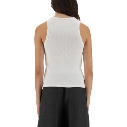 SLIM TANK TOP WITH LOGO PRINT